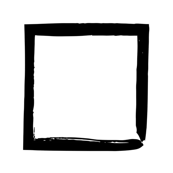 Square frame brush vector grunge paint watercolour ink — Stock vektor