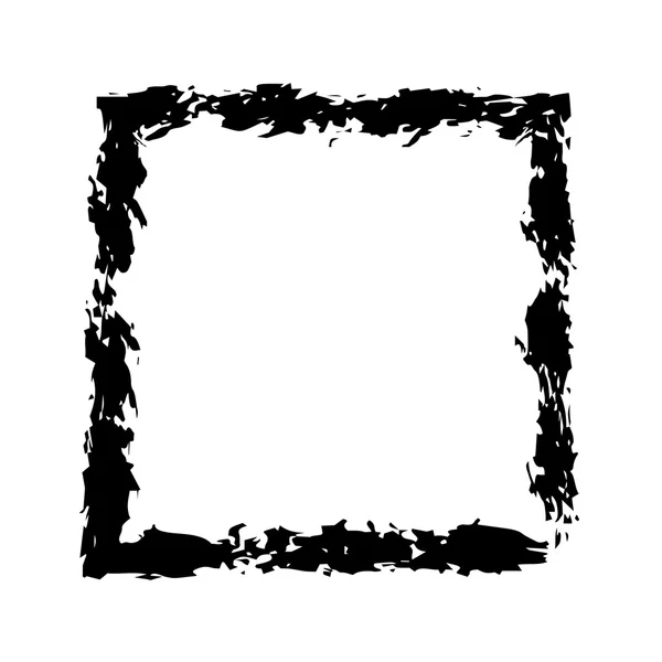 Square frame brush vector grunge paint watercolour ink — Stock vektor