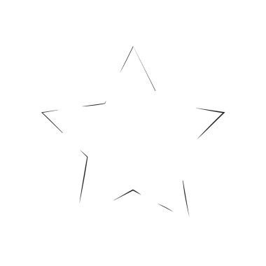 yıldız vatansever sembolü grunge vektör şekli