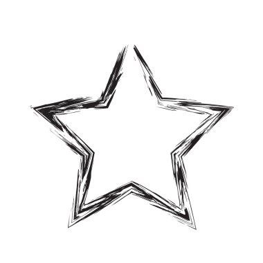 star patriot symbol grunge vector shape clipart