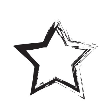 yıldız vatansever sembolü grunge vektör şekli
