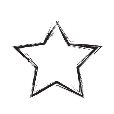 yıldız vatansever sembolü grunge vektör şekli