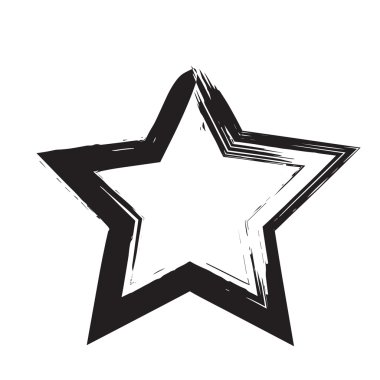 yıldız vatansever sembolü grunge vektör şekli