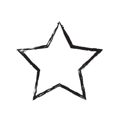yıldız vatansever sembolü grunge vektör şekli
