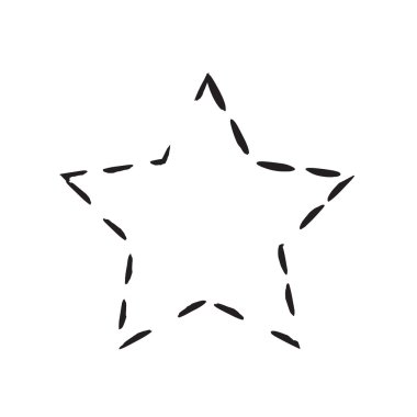 yıldız vatansever sembolü grunge vektör şekli