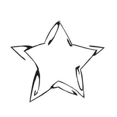 yıldız vatansever sembolü grunge vektör şekli