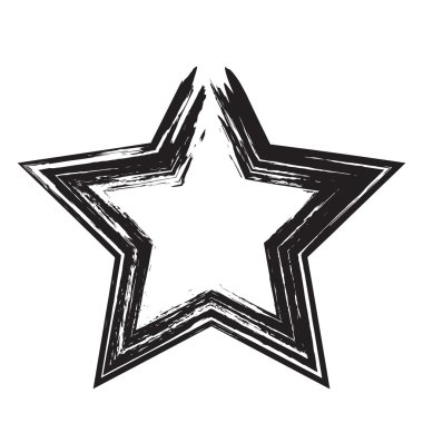 yıldız vatansever sembolü grunge vektör şekli