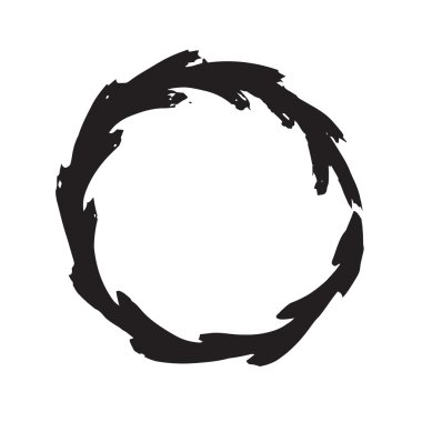 daire şekli vektör siyah grunge arka plan