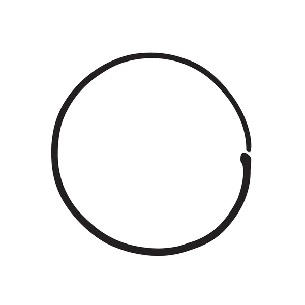 Cirkel vorm vector grunge zwarte achtergrond — Stockvector