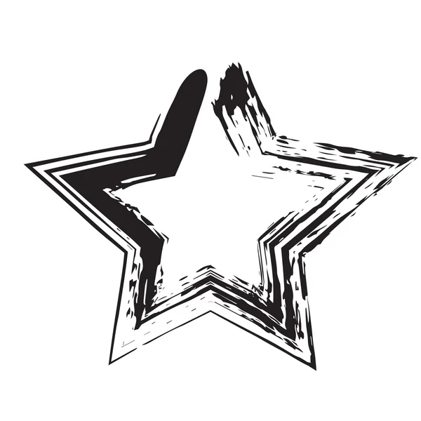 yıldız vatansever sembolü grunge vektör şekli