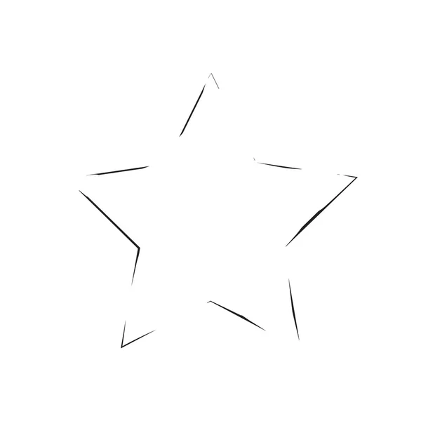 Star Patriot Symbol Grunge Vektorform — Stockvektor