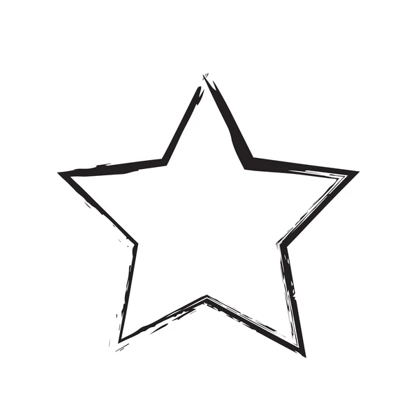 Estrela patriota símbolo grunge vetor forma — Vetor de Stock