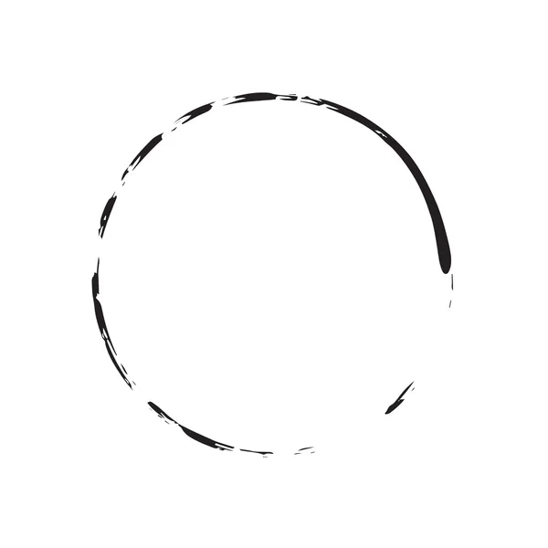 Kreis Form Vektor schwarzer Grunge Hintergrund — Stockvektor