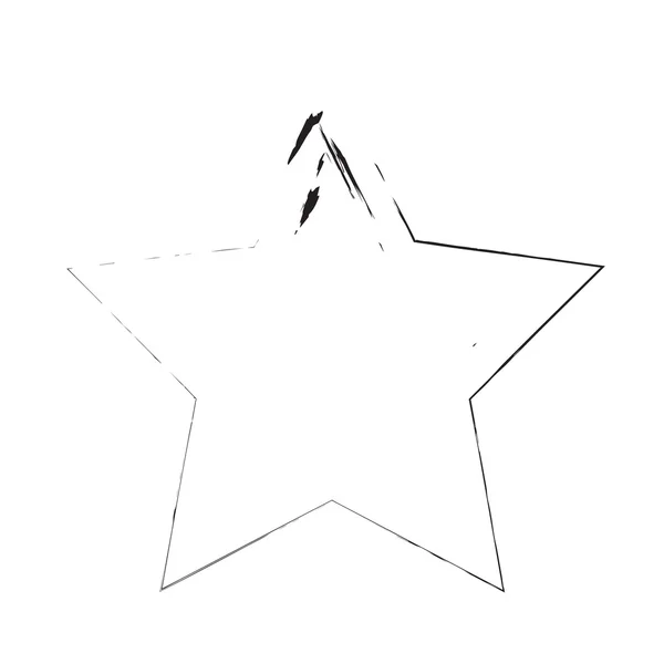 Estrella patriota símbolo grunge vector forma — Vector de stock