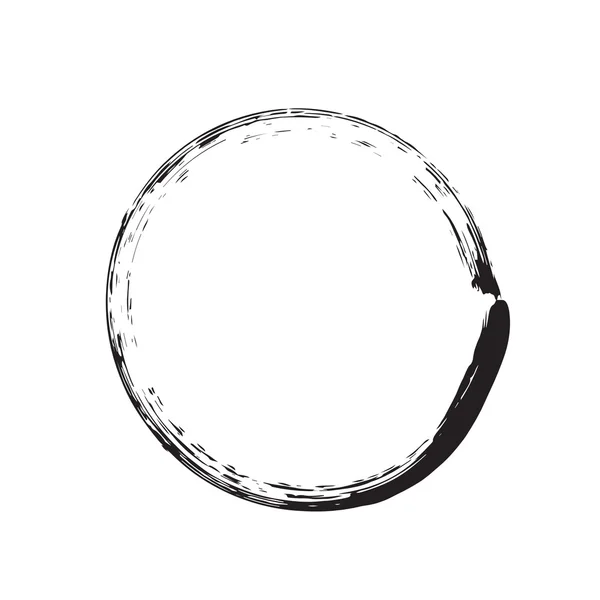 Cirkel formen vektor svart grunge bakgrund — Stock vektor