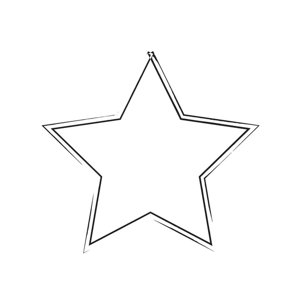 Estrella patriota símbolo grunge vector forma — Archivo Imágenes Vectoriales