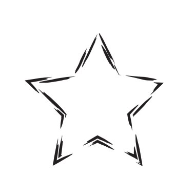 yıldız vatansever sembolü grunge vektör şekli