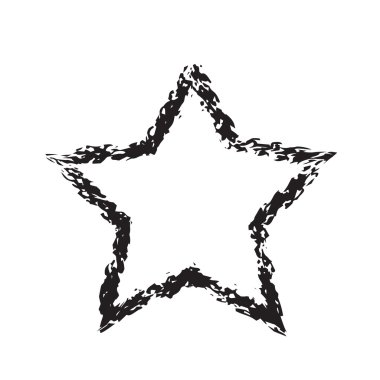 yıldız vatansever sembolü grunge vektör şekli