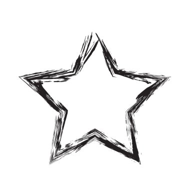 yıldız vatansever sembolü grunge vektör şekli