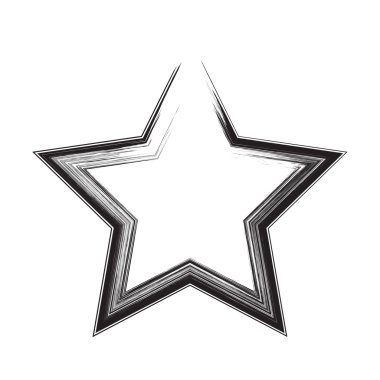 yıldız vatansever sembolü grunge vektör şekli