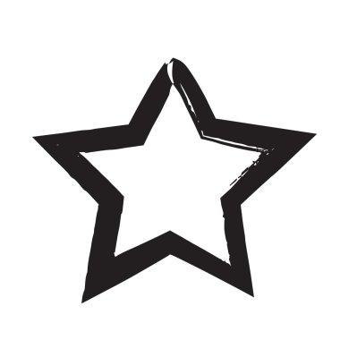 yıldız vatansever sembolü grunge vektör şekli