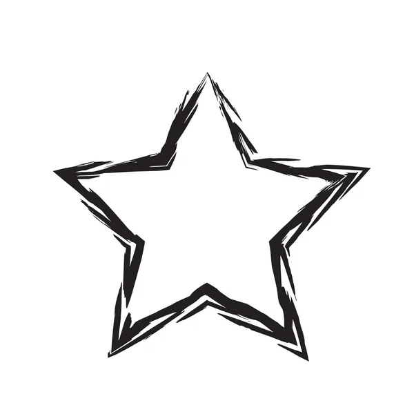 Star patriot symbol grunge vector shape — Stock Vector