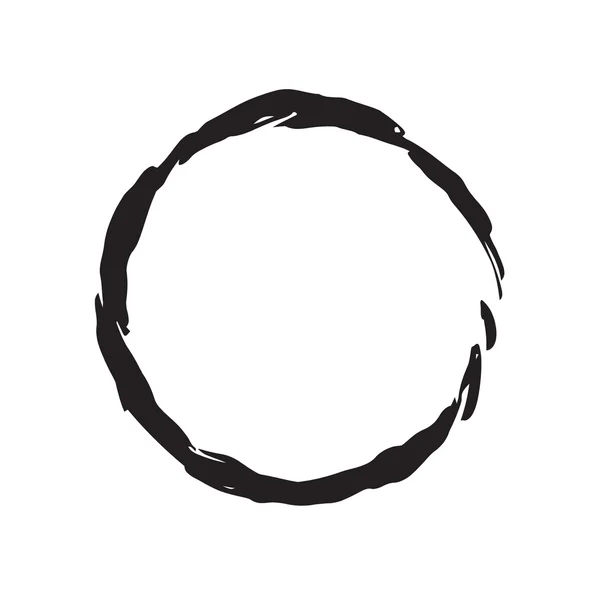 Cerchio forma vettore nero grunge sfondo — Vettoriale Stock