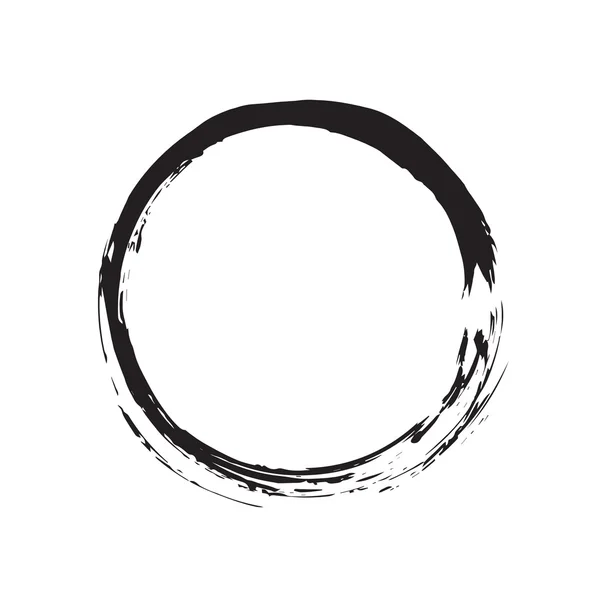 Kruhu tvaru vektoru černé grunge pozadí — Stockový vektor