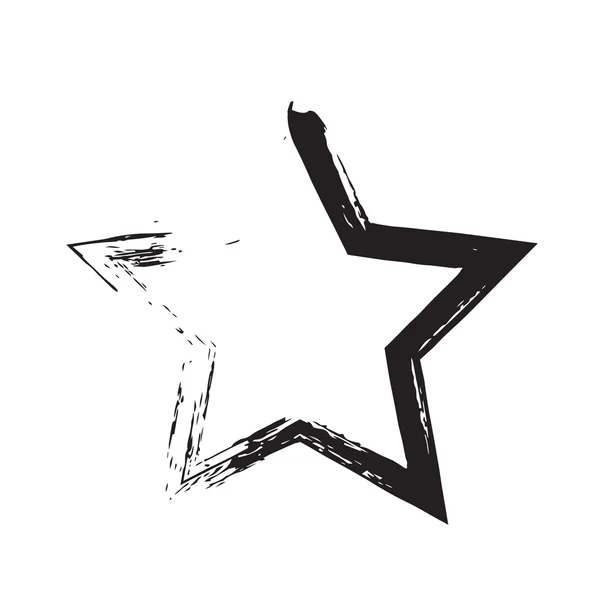 Star Patriot Symbol Grunge Vektorform — Stockvektor