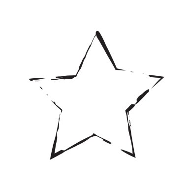 yıldız vatansever sembolü grunge vektör şekli