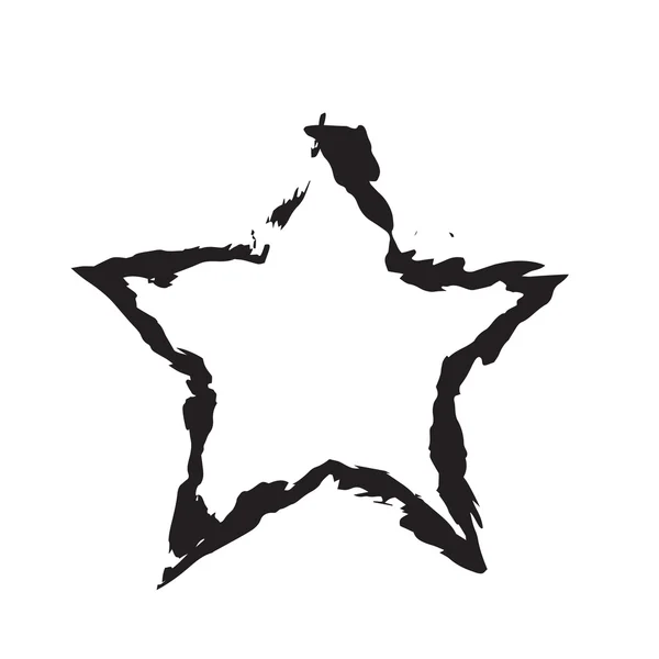 yıldız vatansever sembolü grunge vektör şekli