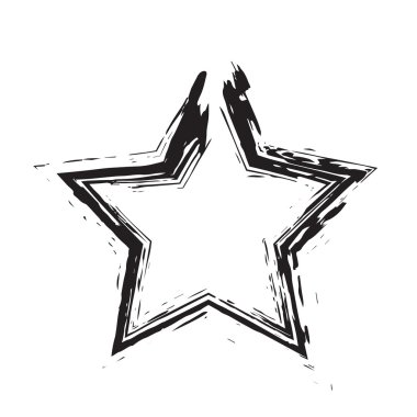 yıldız vatansever sembolü grunge vektör şekli