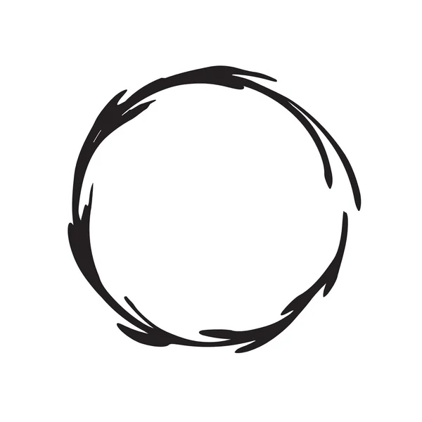 Вектор формы круга черный гранж фон — стоковый вектор