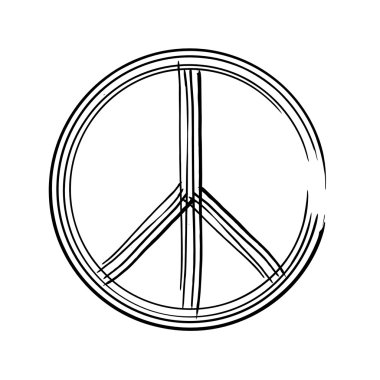 Barış sembolü vektör arkadaşlık barışseverliği
