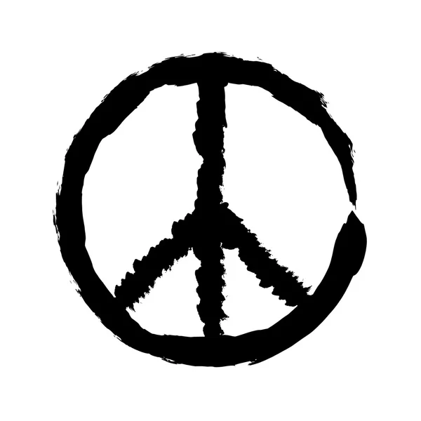 Símbolo de paz icono vector amistad pacifismo — Vector de stock