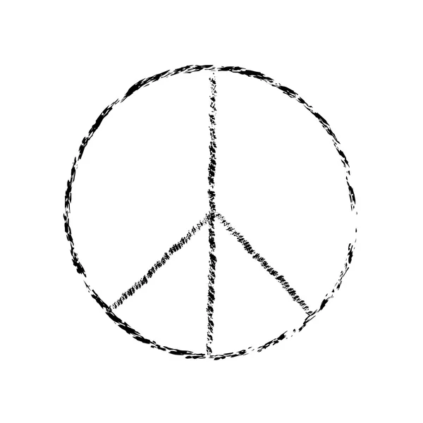 Friedenssymbol Symbol Vektor Freundschaft Pazifismus — Stockvektor
