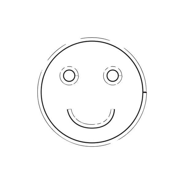 미소 얼굴 그런 지 아이콘 기호 Emoji — 스톡 벡터