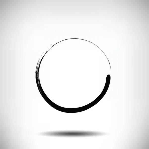 Raya círculo grunge fondo negro — Vector de stock