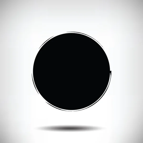 Negro vector grunge círculo fondo — Archivo Imágenes Vectoriales