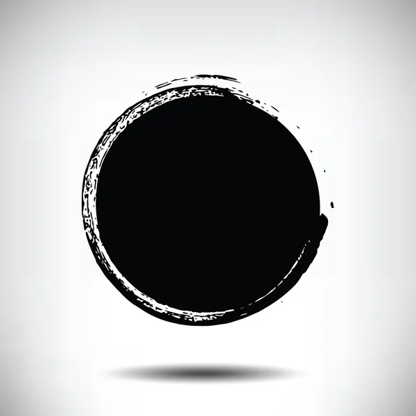 Чорний вектор гранжевого кола фон — стоковий вектор