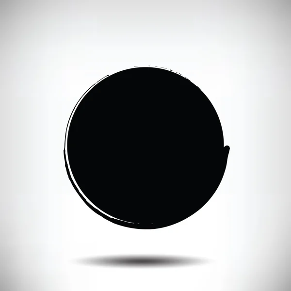 Negro vector grunge círculo fondo — Archivo Imágenes Vectoriales