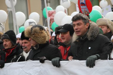 muhalefet lideri boris nemtsov adil seçimleri için Mart