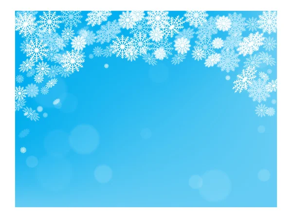 Christmas snow background postcard New year holiday — Stock Vector