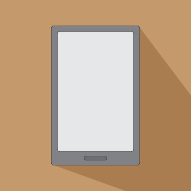 Tablet ereader kitaplar akıllı telefon simgesi düz tasarım için