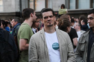 Bilinmeyen muhalefet eylem Alexei Navalny destek