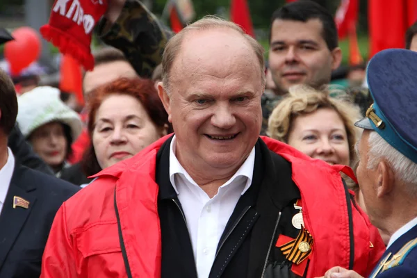 ロシアのゲンナジー ・ ジュガーノフ共産党のリーダー — ストック写真