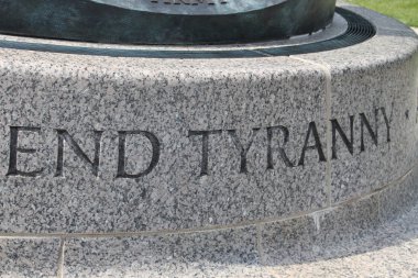 Sonunda zulüm - Washington, ABD tarihi monomate kitabe