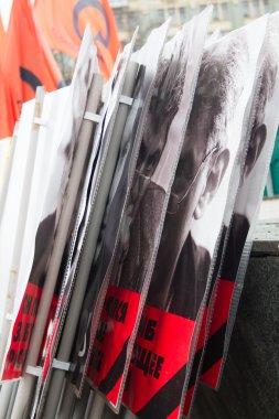 Posterler Boris Nemtsov görüntü önce Mart bellek ile