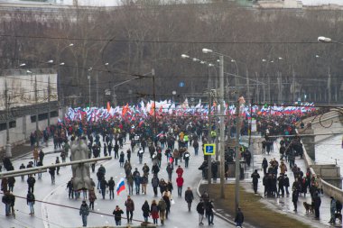 Sütun üzerinde Mart Boris Nemtsov bellek yas oppositionists