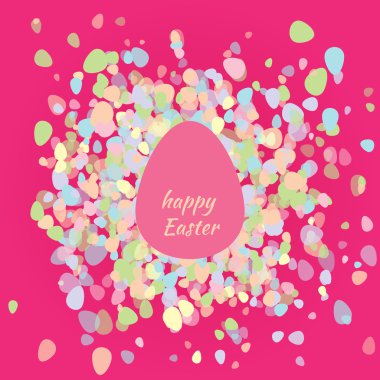 Kartpostal mutlu Paskalya yortusu yumurta